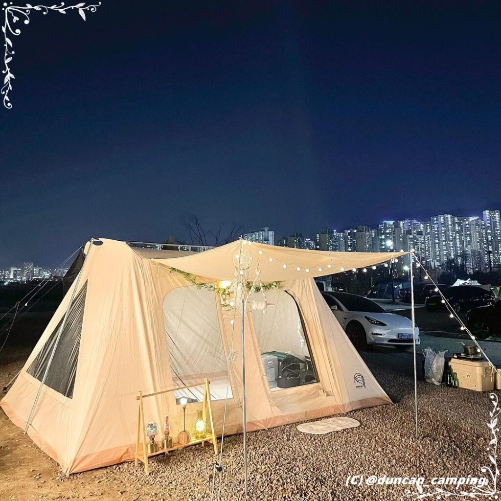 韓国っぽキャンプ ウィンドスクリーン 陣幕 ダンカン - テント/タープ